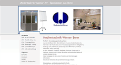 Desktop Screenshot of medientechnik-werner.com